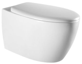 Подвесной унитаз Art&Max Imola безободковый белый AM217CHR